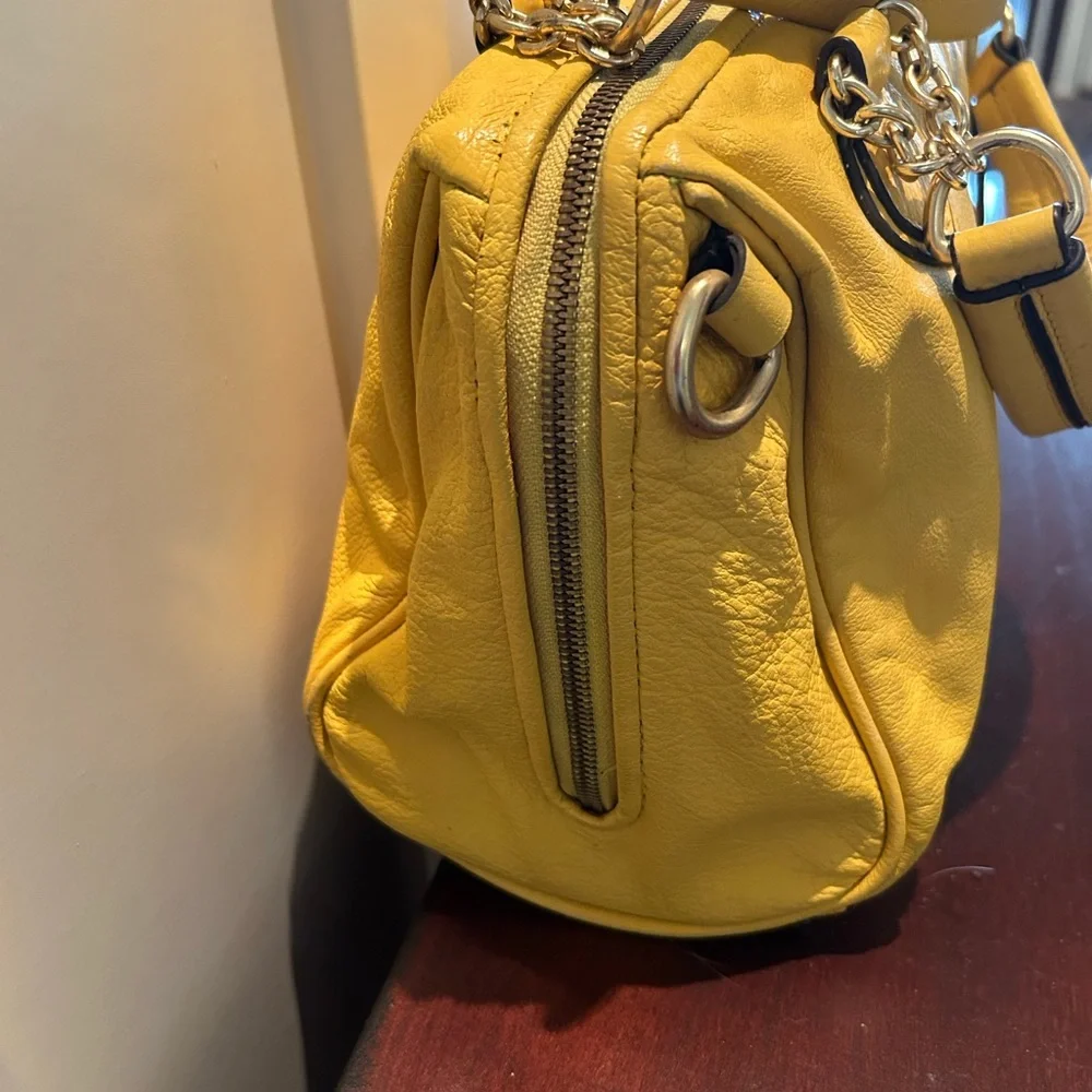 Yellow Leather Handbag - Picture 4 of 13